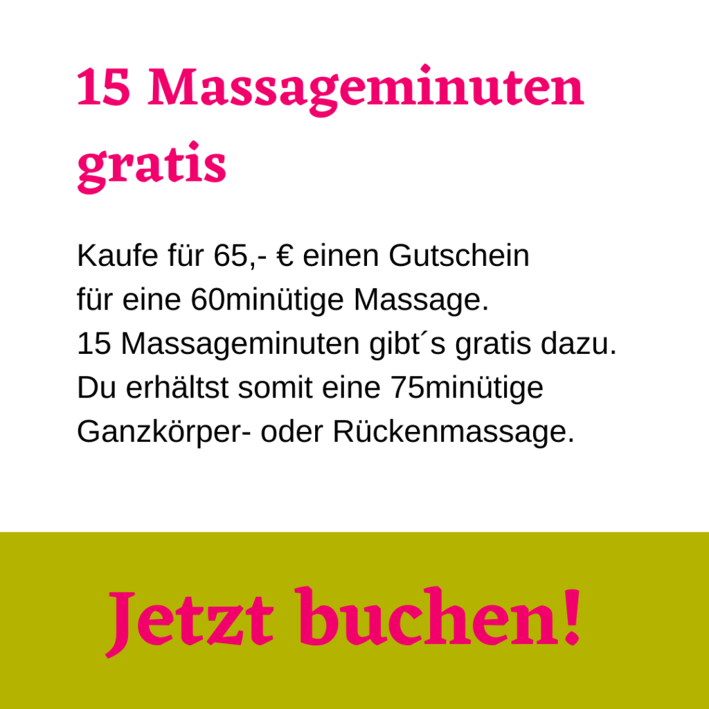60 min Massage kaufen + 15 Gratis-Massageminuten erhalten. Wilder Thymian. Aromatherapie und Massagen Berlin